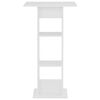 vidaXL Bar Table White 60x60x110 cm