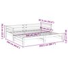 vidaXL Daybed with Trundle without Mattress Wax Brown 80x200 cm Solid Wood