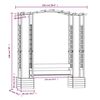 vidaXL Garden Pergola with Bench&Planters Impregnated Solid Wood Pine