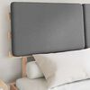 vidaXL Bed Frame with Upholstered Headboard Light Grey 140 x 200 cm