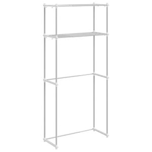 vidaXL Washing Machine Shelf White 70 x 27 x 136 cm Aluminium