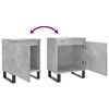 vidaXL Bedside Cabinets 2 pcs Concrete Grey 40x30x50 cm Engineered Wood