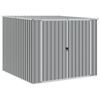 vidaXL Garden Shed Grey 195x198x159 cm Galvanised Steel