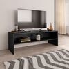vidaXL TV Cabinet Black 120x40x40 cm Engineered Wood