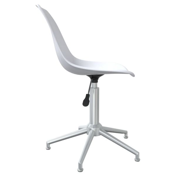 vidaXL Swivel Office Chair White PP