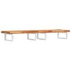 vidaXL Basin Shelf Wall Mounted Steel and Solid Wood Acacia
