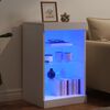 vidaXL Sideboard with LED Lights White 41x37x67 cm