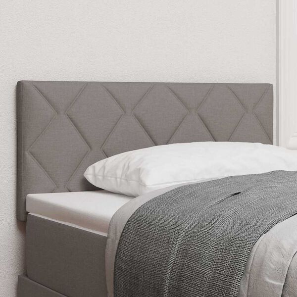 vidaXL Headboard with Headboard Taupe 90 cm Faux Leather