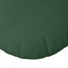 vidaXL Seat Cushions 2 pcs Dark Green &Oslash; 60 cm Corduroy Fabric