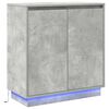 vidaXL LED Sideboard Concrete Grey 71 x 34.5 x 75 cm Engineered Wood