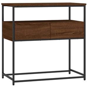 vidaXL Console Table Brown Oak 75x40x75 cm Engineered Wood