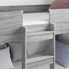 vidaXL Bunk Bed for Kids Grey Sonoma 90 x 200 cm Engineered Wood