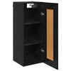 vidaXL Wall Mounted Cabinet Black Oak 34.5 x 34 x 90 cm