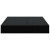 vidaXL Floating Wall Shelf High Gloss Black 23x23.5x3.8 cm MDF