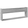vidaXL Magazine Rack Grey Sonoma 80 x 12 x 30 cm Engineered Wood