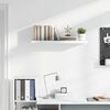 vidaXL Floating Wall Shelf High Gloss White 90x23.5x3.8 cm MDF