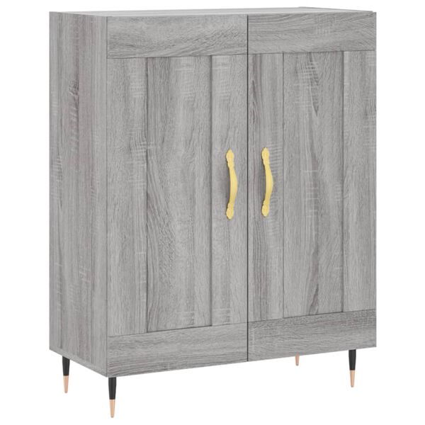 vidaXL Sideboard Grey Sonoma 69.5x34x90 cm Engineered Wood