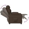 vidaXL Recliner Chair Dark Brown Fabric