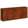 vidaXL Planter Rusty 200x40x80 cm Weathering Steel