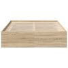 vidaXL Bed Frame without Mattress Sonoma Oak 140x190 cm