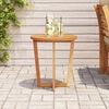 vidaXL Garden Side Table Round &Oslash;55x60 cm Solid Wood Acacia