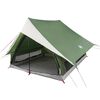 vidaXL Family Tent with Roof Green and White 256 x 256 x 185 cm