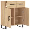 vidaXL Sideboard Sonoma Oak 69.5x34x90 cm Engineered Wood