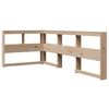vidaXL Bookcase Bed without Mattress 75x190 cm Solid Wood Pine