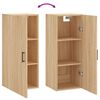 vidaXL Wall Mounted Cabinet Sonoma Oak 34.5x34x90 cm