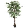 vidaXL Artificial Ficus Tree 630 Leaves 120 cm Green