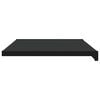 vidaXL Window Sill Black with Wood Grain 60 x 40 x 4.5 cm PVC