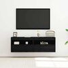 vidaXL TV Wall Cabinet Black oak 60 x 30 x 40 cm Engineered wood