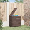 vidaXL Garden Cushion Box PE Rattan 100x49x103.5 cm Brown