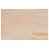 vidaXL Table Top 80x50x1.7 cm Rectangular Solid Wood Pine