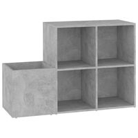 vidaXL Hall Shoe Cabinet Concrete Grey 105x35.5x70 cm Engineered Wood
