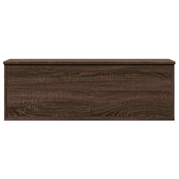 vidaXL Storage Box Brown Oak 102x35x35 cm Engineered Wood