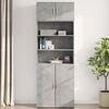 vidaXL Wall Cabinet Concrete Grey 80x42.5x40 cm Engineered Wood