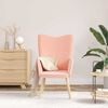 vidaXL Armchair Pink 62 x 67 x 95.5 cm Sherpa Fabric