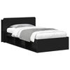 vidaXL Bed Frame with Storage Black 90 x 190 cm Engineered Wood
