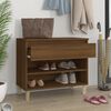 vidaXL Shoe Cabinet Brown Oak 70x36x60 cm Engineered Wood