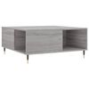 vidaXL Coffee Table Grey Sonoma 80x80x36.5 cm Engineered Wood