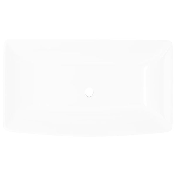 Luxury Ceramic Basin Rectangular Sink White 71 x 39 cm