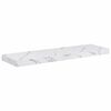 vidaXL Wall Shelf 2 pcs White Marble 80 x 23.5 x 4 cm Engineered Wood