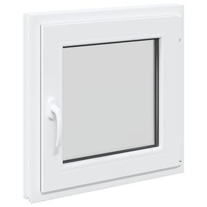 vidaXL Basement Window RISOR 60 x 60 cm PVC and Glass White