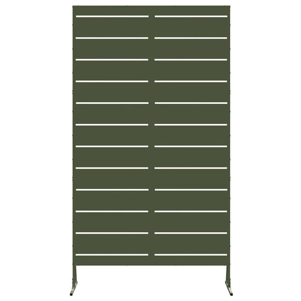 vidaXL Privacy Screen Olive 100 x 50 x 180 cm Steel