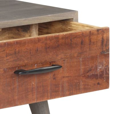 vidaXL Coffee Table Grey 100x60x40 cm Solid Rough Mango Wood