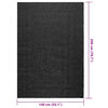 vidaXL Rug ZIZUR Anthracite 140x200 cm Jute Look Indoor and Outdoor