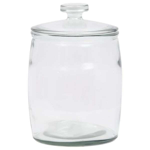 vidaXL Storage Glass Jars with Lid 4 pcs 3850 ml