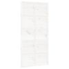 vidaXL Barn Door White 100x1.8x214 cm Solid Wood Pine