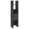 vidaXL 4 Piece Book Cabinet Set Grey Engineered Wood
